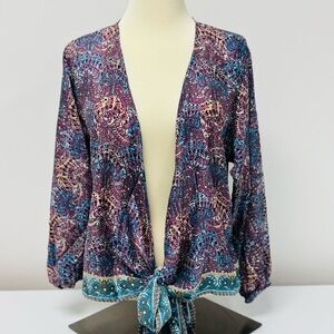 Sari Silk Tie Blouse Handmade in India 100% Silk
